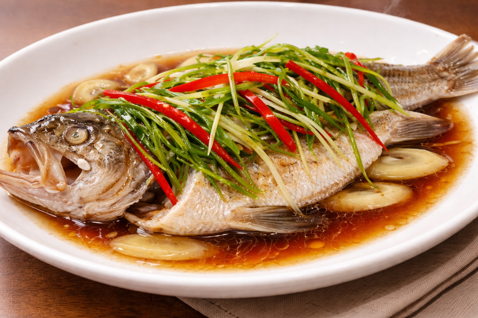 Steamed fish
