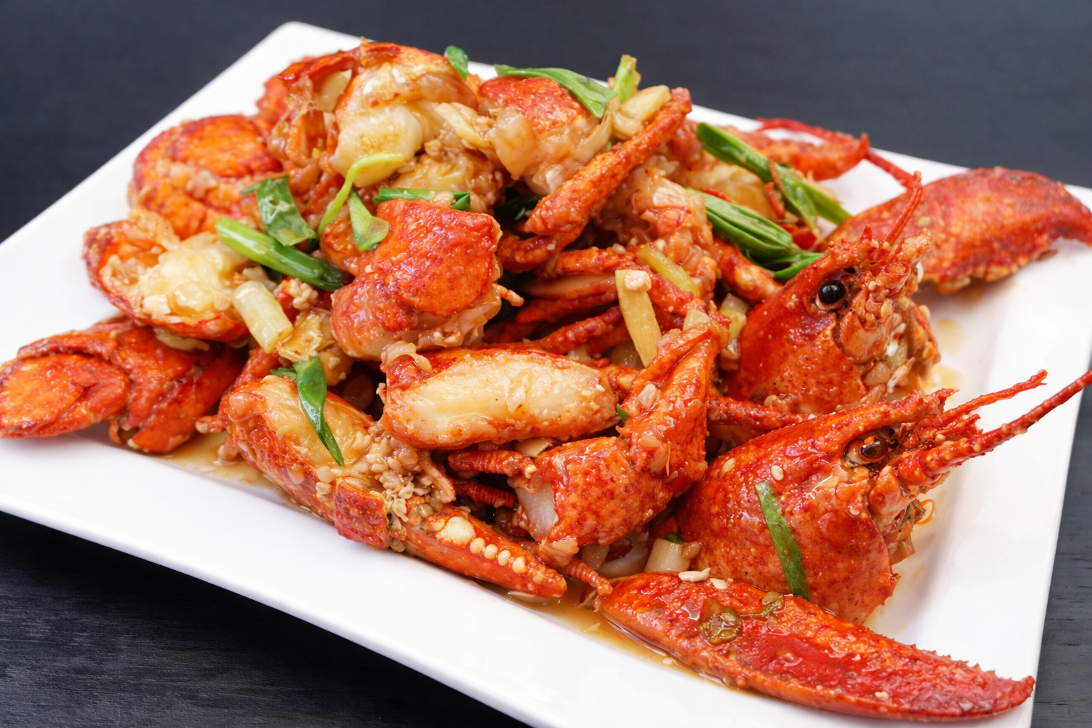 Ginger and scallion lobster